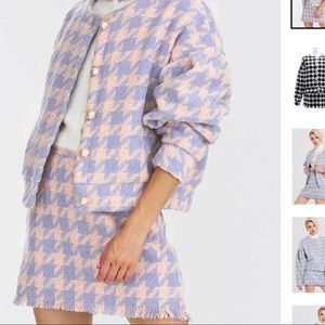 NWOT Storets Lori Houndstooth 2 piece set